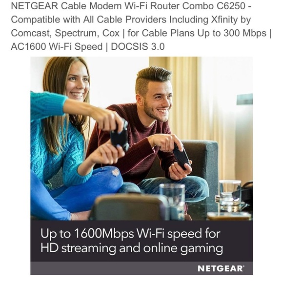 NETGEAR Black Modem-Router Combo - Picture 5 of 8